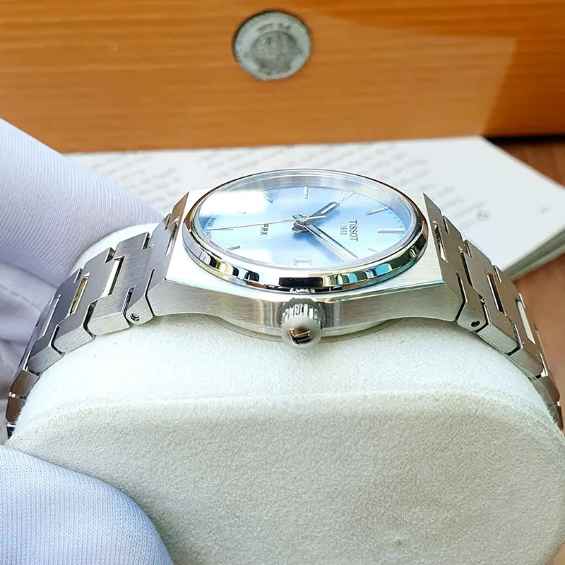 Tissot PRX Swiss Quartz 35mm Light Blue Dial Unisex Watch- T137.210.11.351.00